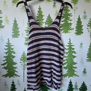 Free People Striped Knit Tank Top